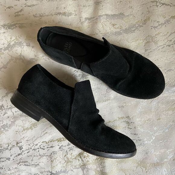 Eileen Fisher Suede Loafers slip on shoes - Picture 13 of 15